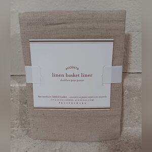 Pottery barn Linen Basket Liner - Tan